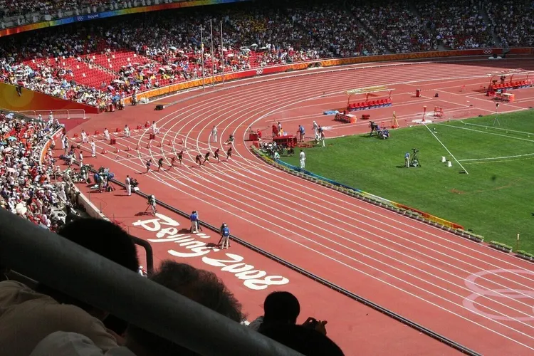 Leichtathletik-Wettkampf bei der Olympiade 2008 in Peking