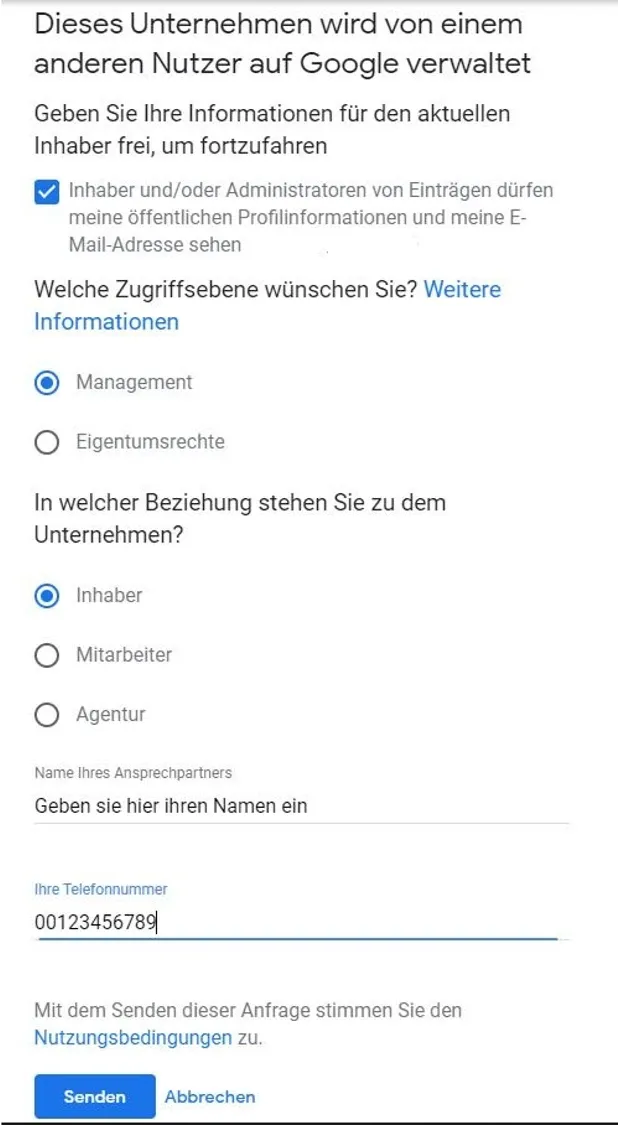 Informationen freigeben