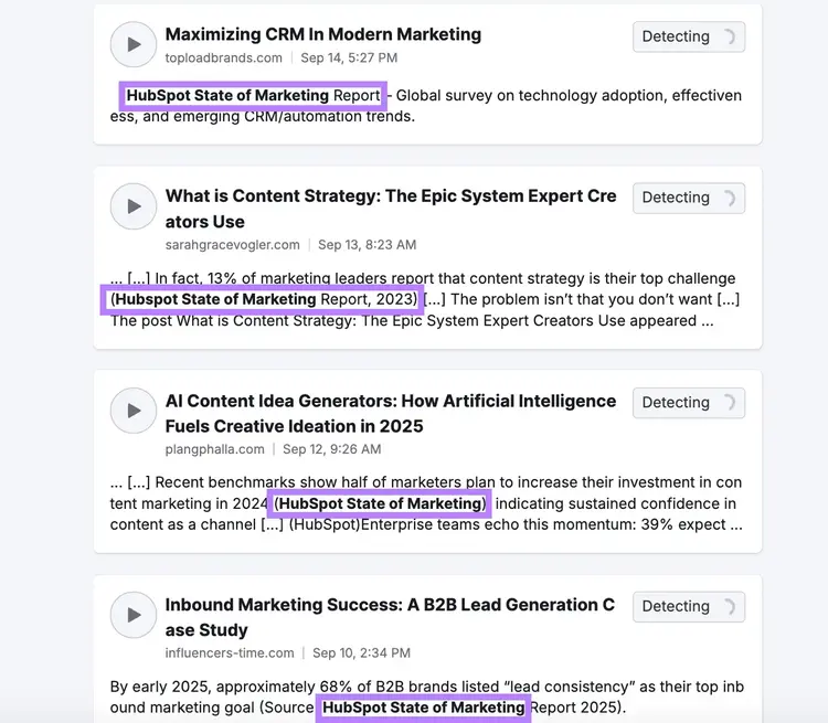 Der Bericht von HubSpot erwähnt