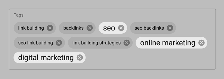 Tags zu SEO und Marketing