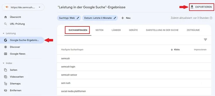 Google Ads Keyword Planner mit Suchvolumen Schätzungen