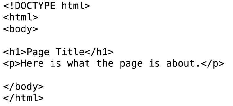 Ein einfaches Beispiel für eine HTML-Datei