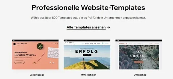 Website-Templates Wix