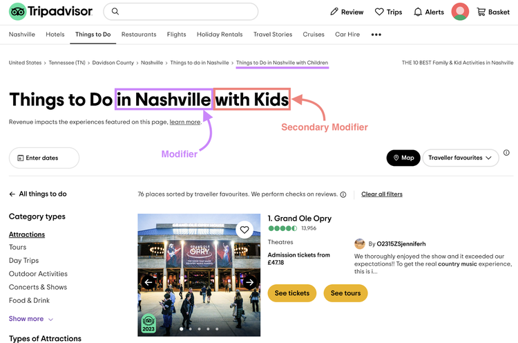 "Was man in Nashville mit Kindern unternehmen kann" auf Tripadvisor