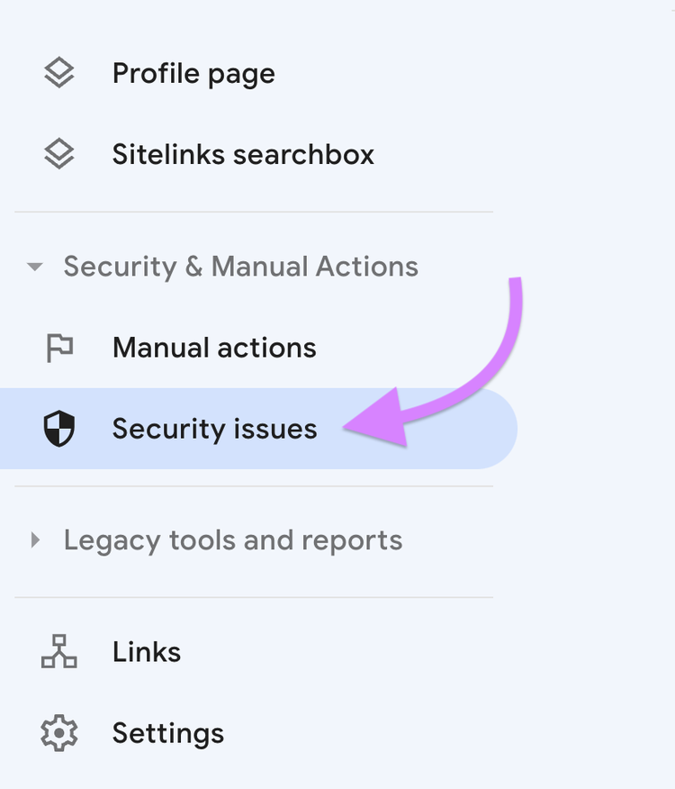 „Sicherheitsprobleme“ in der Google Search Console