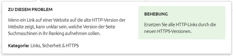 Site Audit: Verweisen alle internen Links auf HTTPS-Versionen?