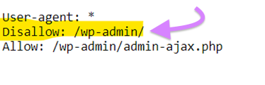 Eine „disallow“-Anweisung in der robots.txt-Datei