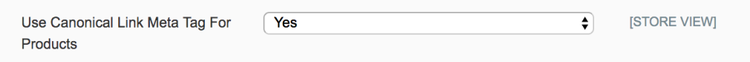 Die Canonical-Link-Option für Produkte in Magento