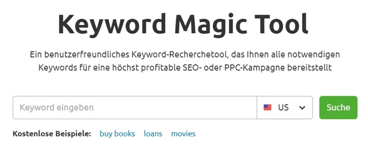 Das Keyword Magic Tool von Semrush