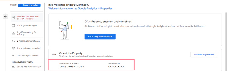 GA4-Property Nummer