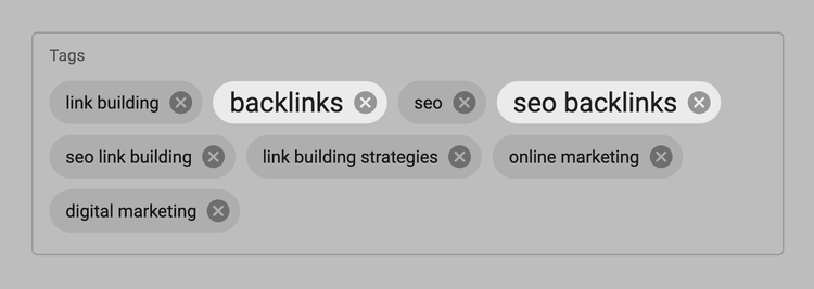 Tags zu Backlinks