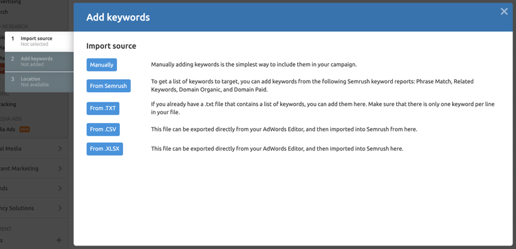 Semrush PPC Keyword Tool