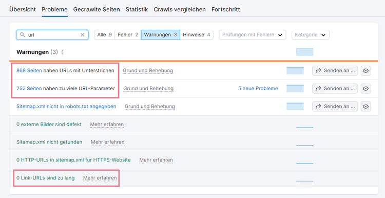 URL-Probleme