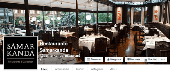 Redes Sociales para restaurantes - CTA y foto de perfil ok en Facebook