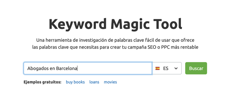 keyword magic tool