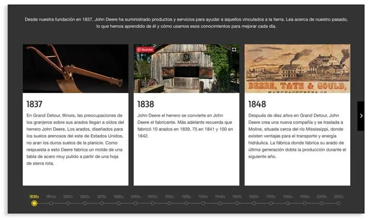 Textos narrativos para empresas - John Deere