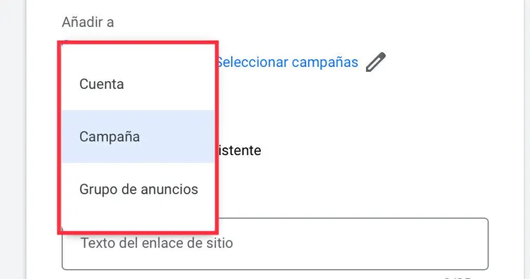 Haz clic en el botón "Añadir a"