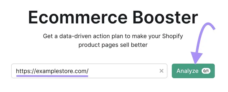 Barra de búsqueda de Ecommerce Booster