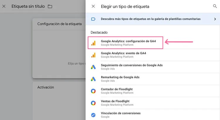 Google Analytics: configuración de GA4