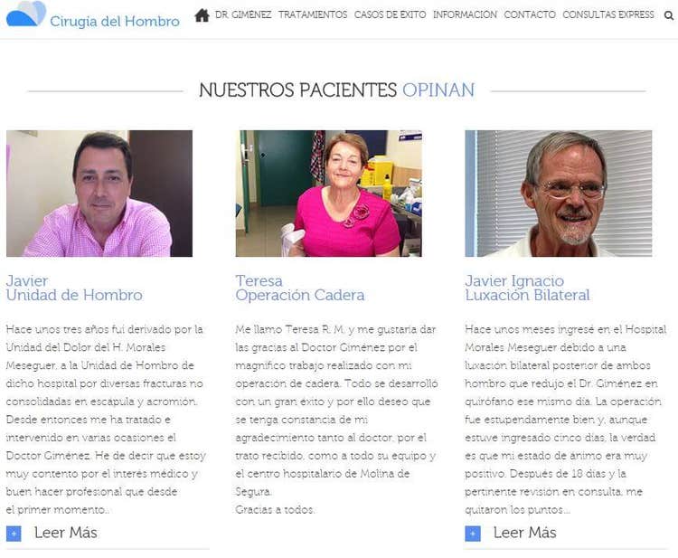 Testimonios de clientes