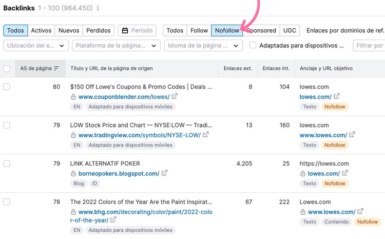 Herramienta de brecha de backlinks para encontrar oportunidades de enlace