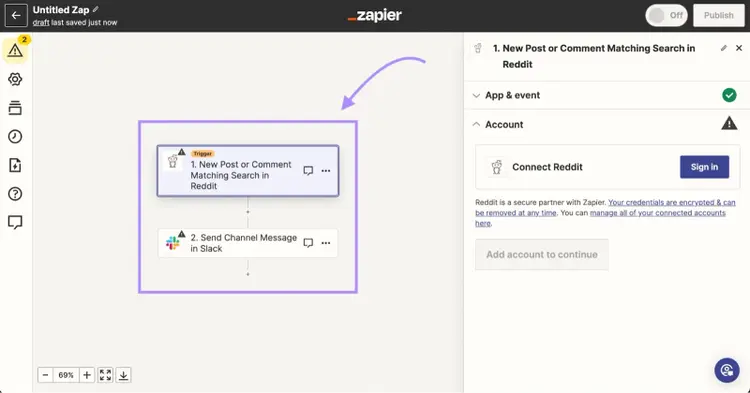 Crear un zap desde cero