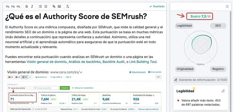 SEO Writing Assistant