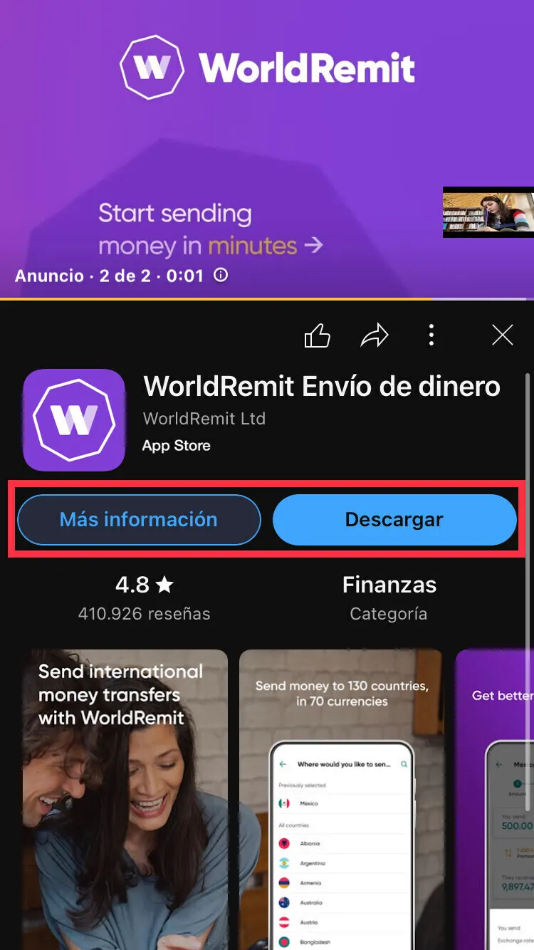Sitelinks “campañas de vídeo”