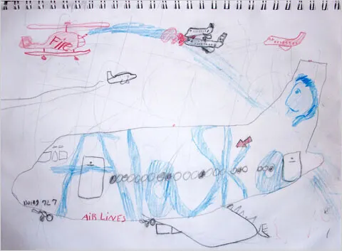 El avión contra el fuego de Harry para Boeing