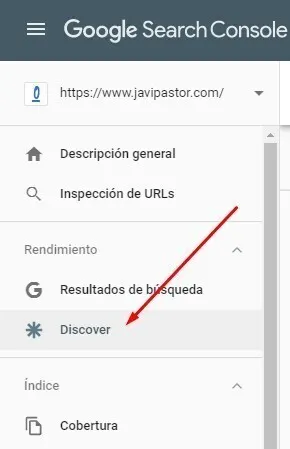 Google Discover en Search Console