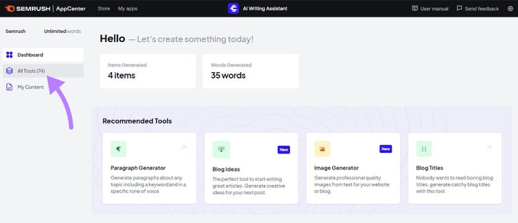 SEO Writing Assistant de Semrush
