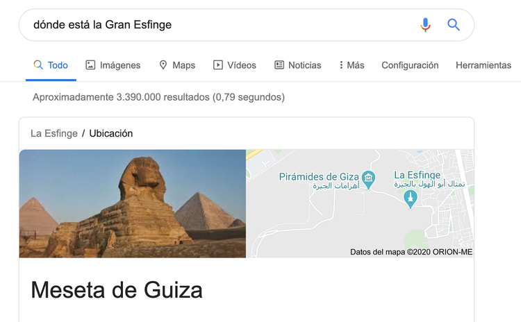Palabras clave con preguntas - Gráfico de conocimiento