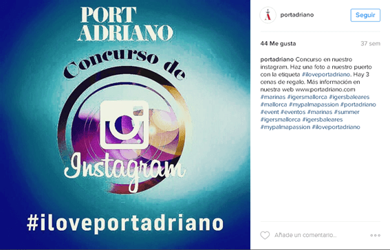 Redes Sociales para restaurantes - Concurso en Instagram