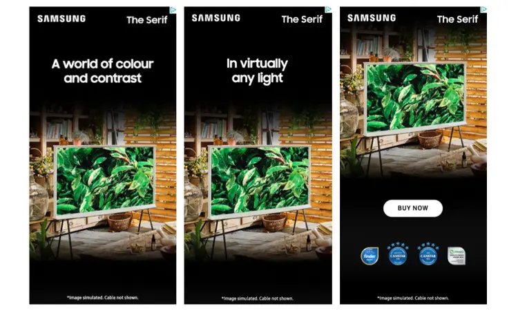El rico anuncio de Samsung para el televisor Serif
