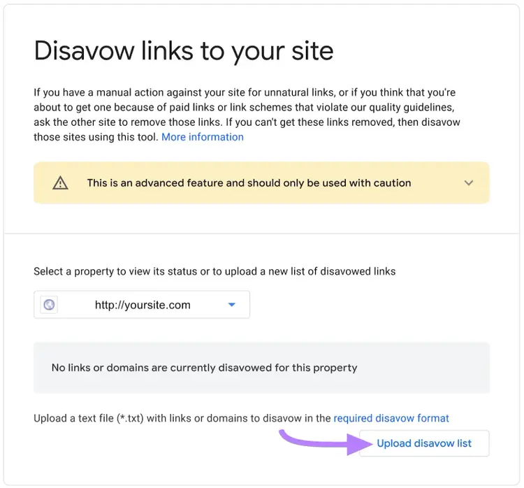 Herramienta de desautorización de Google