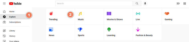 how to find trending videos on youtube