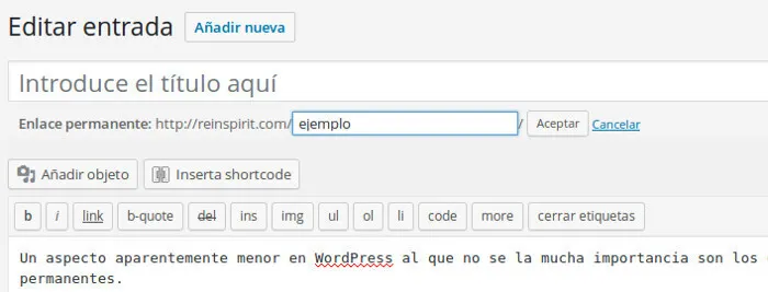 Número de palabras ideal en la URL