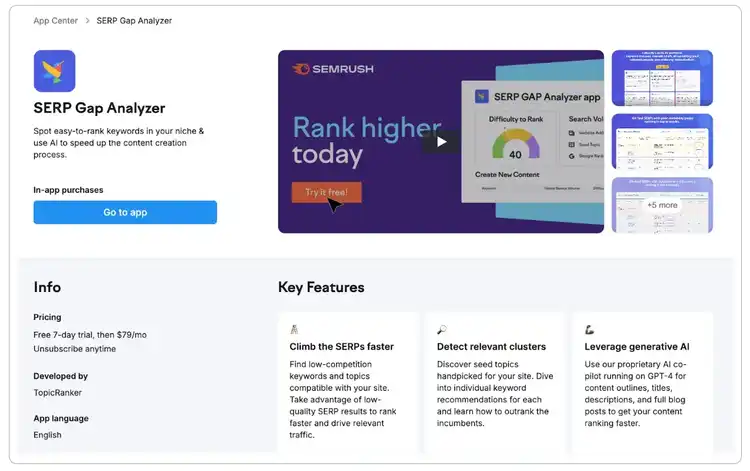 El Analizador de Brechas SERP, una herramienta de IA para SEO