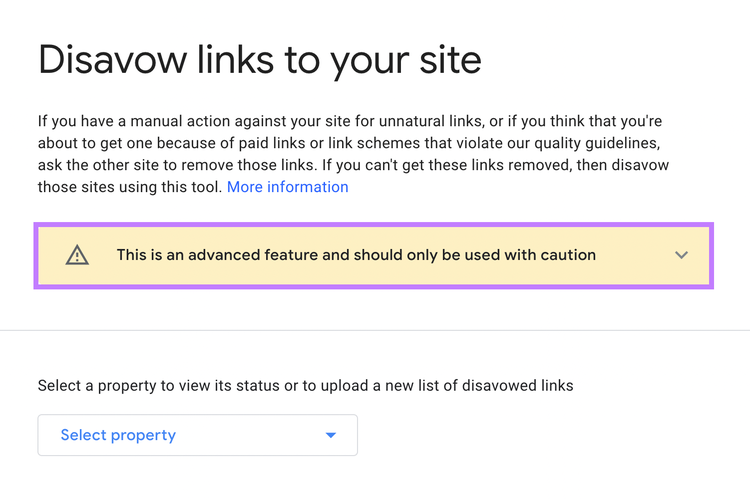 Orientación de Google sobre la desautorización de enlaces a tu sitio web