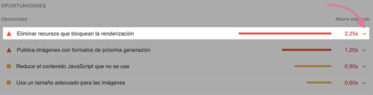 Eliminar los Recursos que Bloquean la Renderización