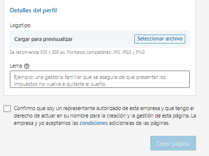 Páginas de empresas en LinkedIn - Logo