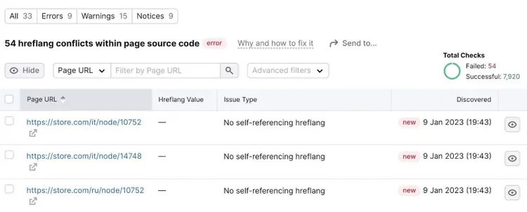 hreflang references