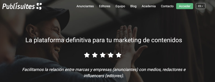 Screenshot de publisuites