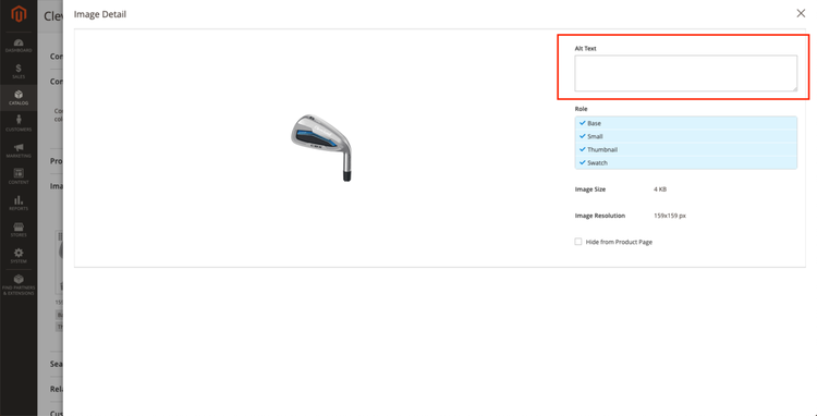 Cómo añadir el alt text en Magento