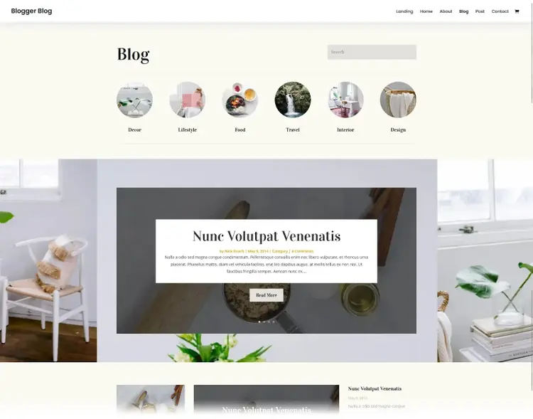 Tema Blogger Blog con categorías y artículos destacados