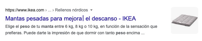 Título optimizado simple: 'Mantas con peso para dormir'