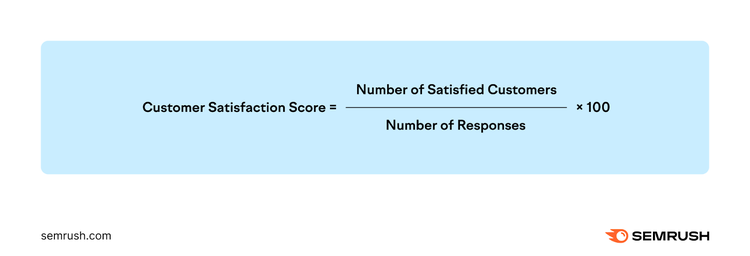 Fórmula de puntuación de la satisfacción del cliente