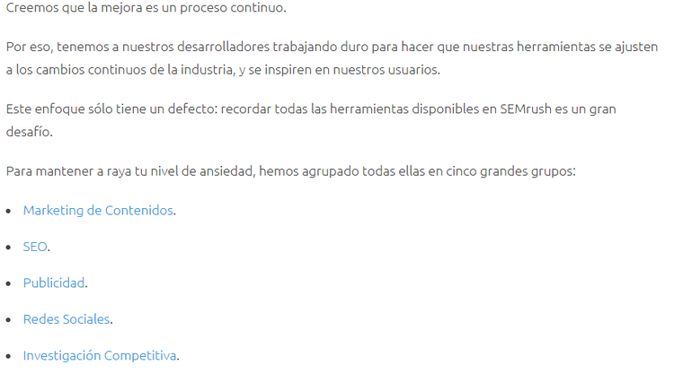 Enlaces internos contextuales a páginas relevantes