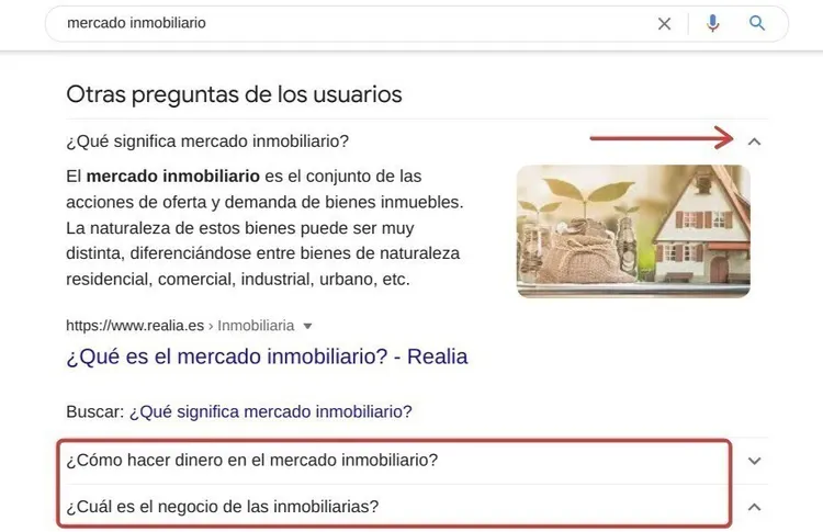 Preguntas expandidas: 'Cómo hacer dinero mercado inmobiliario'