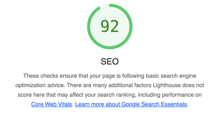 Puntuación SEO